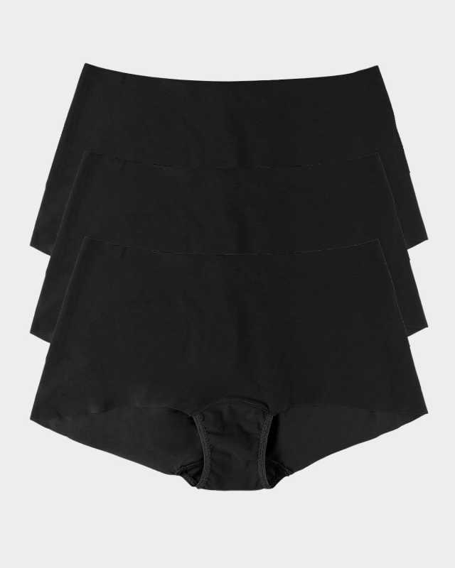 BreatheSoft Mid-Rise Microfiber Boyshorts, 3-Pack